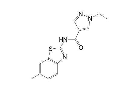 1-ethyl-N-(6-methyl-1,3-benzothiazol-2-yl)-1H-pyrazole-4-carboxamide
