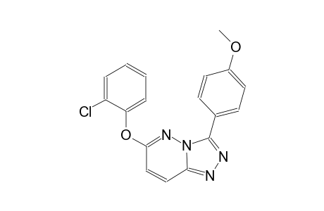 [1,2,4]triazolo[4,3-b]pyridazine, 6-(2-chlorophenoxy)-3-(4-methoxyphenyl)-