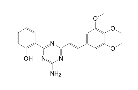 2-{4-amino-6-[(E)-2-(3,4,5-trimethoxyphenyl)ethenyl]-1,3,5-triazin-2-yl}phenol