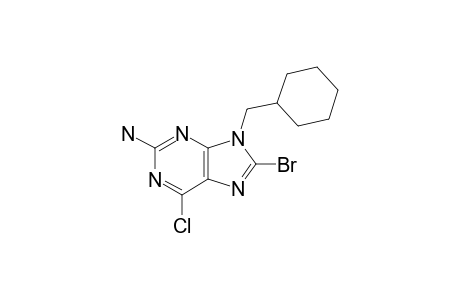 2-AMINO-8-BROMO-6-CHLORO-9-(CYCLOHEXYLMETHYL)-9H-PURINE