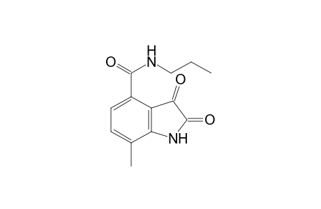 2,3-dioxo-7-methyl-N-propyl-4-indolinecarboxamide