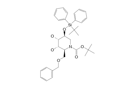 TERT.-BUTYL-(2S,3S,4R,5S)-2-(BENZYLOXYMETHYL)-5-(TERT.-BUTYLDIPHENYLSILYLOXY)-3,4-DIHYDROXYPIPERIDINE-1-CARBOXYLATE