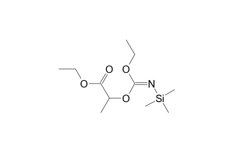 Propanoic acid, 2-[ethoxy[(trimethylsilyl)imino]methoxy]-, ethyl ester