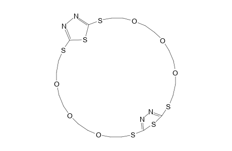 5,8,11,22,25,28-Hexaoxa-2,14,19,31,35,36-hexathia-16,17,33,34-tetraazatricyclo[30.2.1.115,18]hexatriaconta-15,17,32,34-tetraene