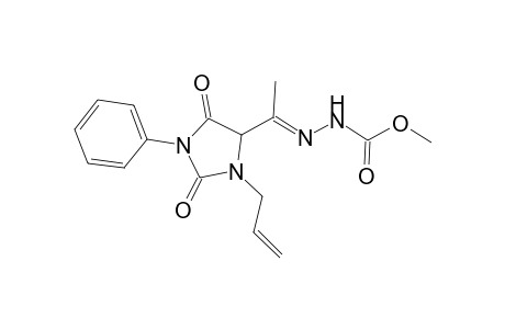 Methyl 2-[1-(3-allyl-2,5-dioxo-1-phenylimidazolidin-4-yl)ethylidene]hydrazinecarboxylate