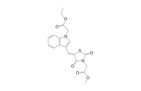 methyl ((5Z)-5-{[1-(2-ethoxy-2-oxoethyl)-1H-indol-3-yl]methylene}-2,4-dioxo-1,3-thiazolidin-3-yl)acetate