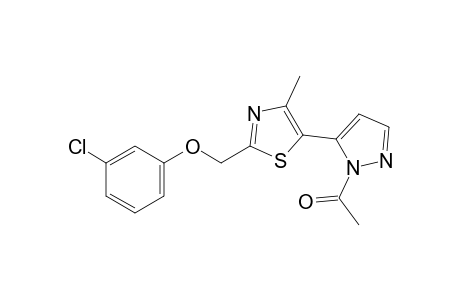 1-Acetyl-5-{2-[(m-chlorophenoxy)methyl]-4-methyl-5-thiazolyl}pyrazole