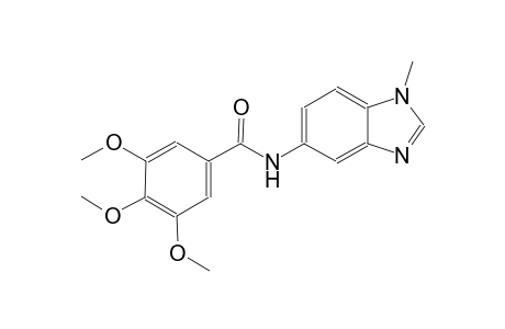 3,4,5-trimethoxy-N-(1-methyl-1H-benzimidazol-5-yl)benzamide