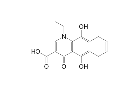 1-Ethyl-5,10-bis(oxidanyl)-4-oxidanylidene-6,9-dihydrobenzo[g]quinoline-3-carboxylic acid