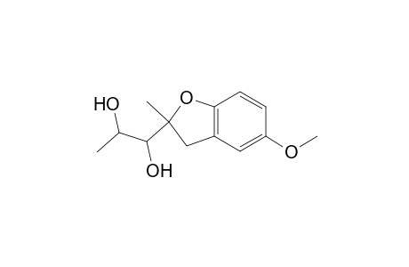 2-[1',2'-Dihydroxy-1'-(methylethyl)]-5-methoxy-2-methyl-2,3-dihydrobenzo[b]furan