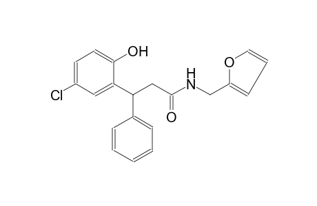 benzenepropanamide, 5-chloro-N-(2-furanylmethyl)-2-hydroxy-beta-phenyl-