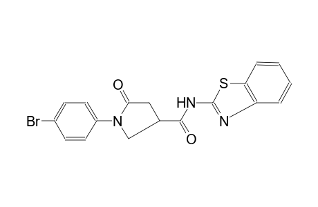 3-pyrrolidinecarboxamide, N-(2-benzothiazolyl)-1-(4-bromophenyl)-5-oxo-