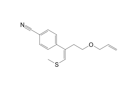 (Z)-3-(4-Cyanophenyl)-4-(methylthio)but-3-en-1-yl allyl ether