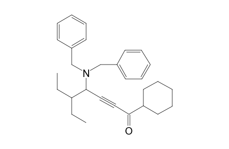 1-Cyclohexyl-4-(dibenzylamino)-5-ethylhep-2-yn-1-one