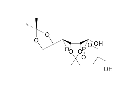 (1R)-2,3;5,6-DI-O-ISOPROPYLIDENE-1-(3'-HYDROXY-2',2'-DIMETHYLPROPYL)PHOSPHONO-D-MANNITE-DELTA-PHOSTONE