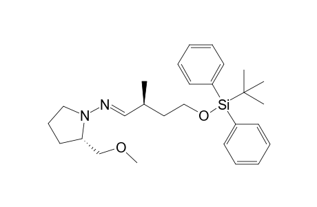 (2'S,2S)-(-)-1'-(4-tert-Butyldiphenylsilyloxy-2-methyl-1-butylideneamino)-2'-(methoxymethyl)pyrrolidine