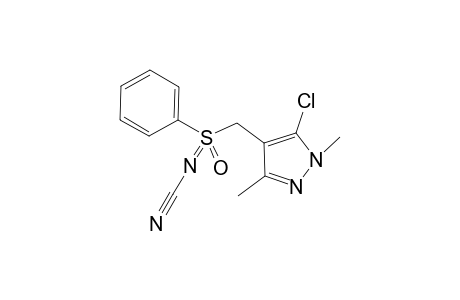 N-Cyano (5-chloro-1,3-dimethyl-1H-pyrazol-4-yl)methylphenyl sulfoximine