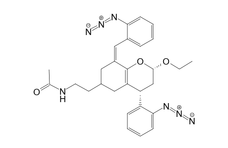 (2S,4R)-2-Ethoxy-4-(2'-azidophenyl)-8-[(2'-azidophenyl)methylene]-6-[2'-(N-acetylamino)ethyl]-2,3,4,5,6,7-hexahydrobenzopyran