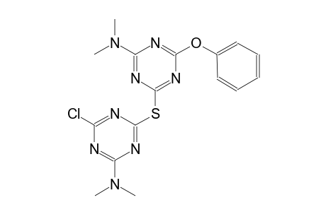 4-chloro-6-((4-(dimethylamino)-6-phenoxy-1,3,5-triazin-2-yl)thio)-N,N-dimethyl-1,3,5-triazin-2-amine