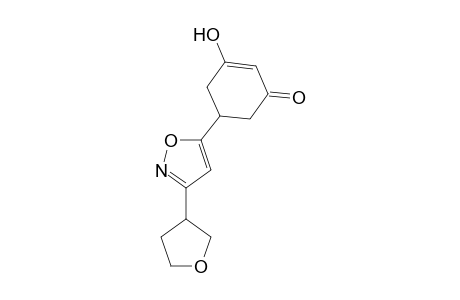 2-Cyclohexen-1-one, 3-hydroxy-5-[3-(tetrahydro-3-furanyl)-5-isoxazolyl]-