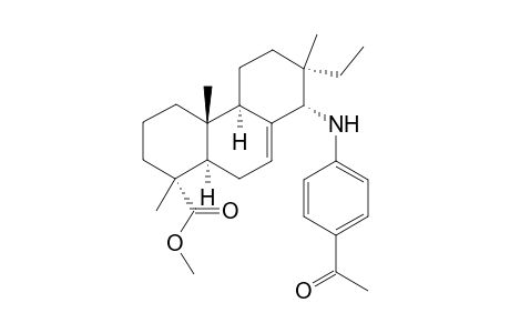 (1R,4aR,4bR,7S,8S,10aR)-Methyl 8-((4-acetylphenyl)amino)-7-ethyl-1,4a,7-trimethyl-1,2,3,4,4a,4b,5,6,7,8,10,10a-dodecahydrophenanthrene-1-carboxylate