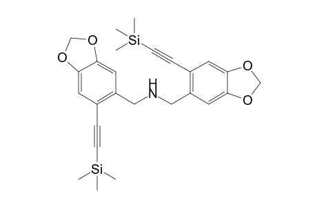 Bis(6-trimethylsilylethynyl-1,3-benzodioxole-5-ylmethyl)amine