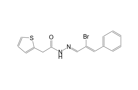N'-[(E,2Z)-2-bromo-3-phenyl-2-propenylidene]-2-(2-thienyl)acetohydrazide