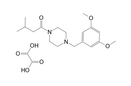 1-(3,5-dimethoxybenzyl)-4-(3-methylbutanoyl)piperazine oxalate