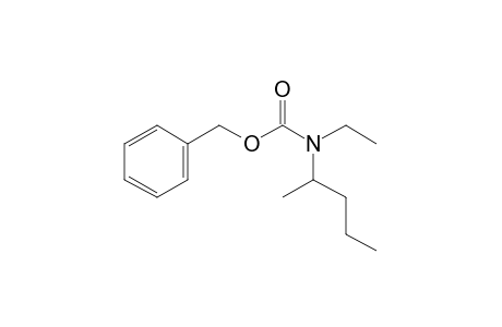 Carbonic acid, monoamide, N-(2-pentyl)-N-ethyl-, benzyl ester