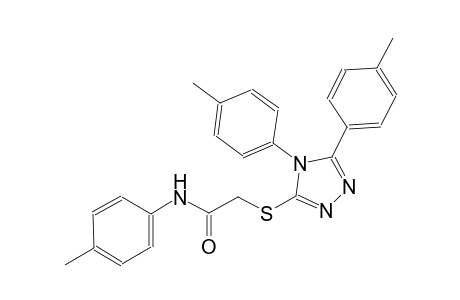 2-{[4,5-bis(4-methylphenyl)-4H-1,2,4-triazol-3-yl]sulfanyl}-N-(4-methylphenyl)acetamide