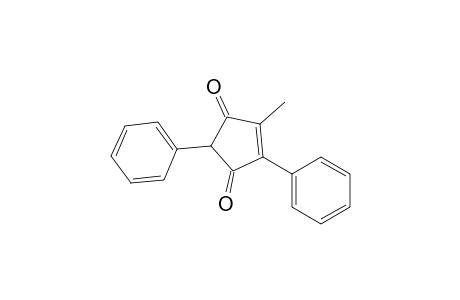 4-Cyclopentene-1,3-dione, 4-methyl-2,5-diphenyl-