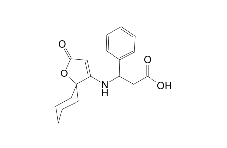 3-(2-oxo-1-oxa-spiro[4.5]dec-3-en-4-ylamino)-3-phenyl-propionic acid