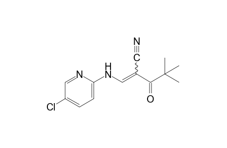 3-[(5-chloro-2-pyridyl)amino]-2-pivaloylacrylonitrile