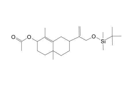 7-[1-(([tert-Butyl(dimethyl)silyl]oxy)methyl)vinyl]-1,4a-dimethyl-2,3,4,4a,5,6,7,8-octahydro-2-naphthalenyl acetate
