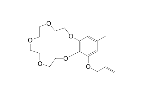 14-Alloxy-16-methylbenzo-1,4,7,10,13-pentaoxacyclopentadecane