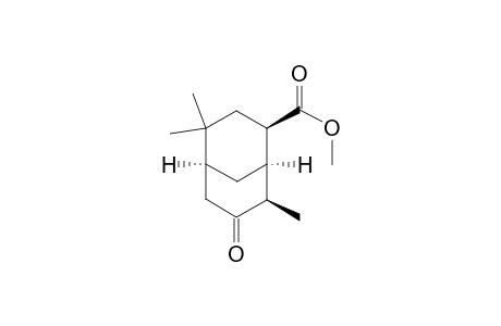 (+)-Methyl (1S,4R,5R,6R)-4,8,8-trimethylbicyclo[3.3.1]nonan-3-one-6-carboxylate
