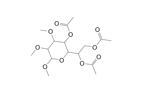 Methyl 4,6,7-tri-O-acetyl-2,3-di-O-methylheptopyranoside