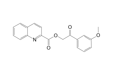 2-(3-Methoxyphenyl)-2-oxoethyl quinoline-2-carboxylate