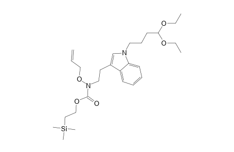 O-Allyl-N-[2-[1-(4,4-diethoxybutyl)-1H-indol-3-yl]ethyl]-N-[(2-(trimethylsilyl)ethoxy)carbonyl]hydroxylamine