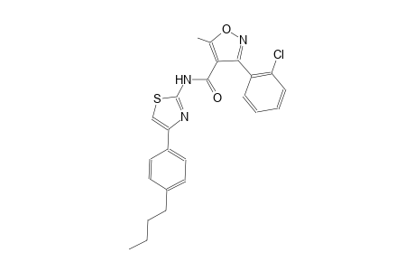 N-[4-(4-butylphenyl)-1,3-thiazol-2-yl]-3-(2-chlorophenyl)-5-methyl-4-isoxazolecarboxamide