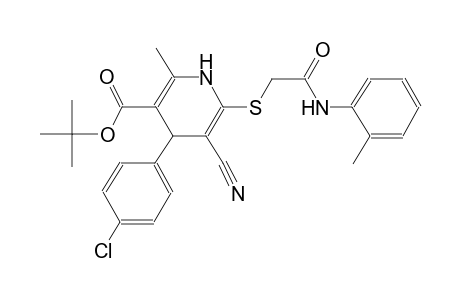 3-pyridinecarboxylic acid, 4-(4-chlorophenyl)-5-cyano-1,4-dihydro-2-methyl-6-[[2-[(2-methylphenyl)amino]-2-oxoethyl]thio]-, 1,1-dimethylethyl ester