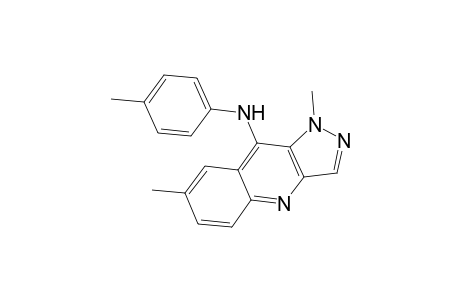 Pyrazolo[4,3-b]quinoline, 1,7-dimethyl-9-(4-tolylamino)-