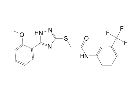 2-{[5-(2-methoxyphenyl)-1H-1,2,4-triazol-3-yl]sulfanyl}-N-[3-(trifluoromethyl)phenyl]acetamide