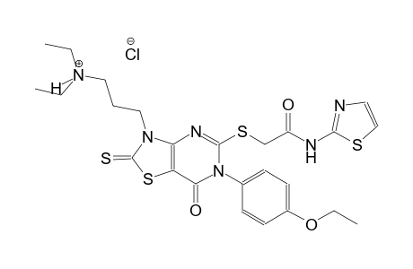 thiazolo[4,5-d]pyrimidine-3-propanaminium, 6-(4-ethoxyphenyl)-N,N-diethyl-2,3,6,7-tetrahydro-7-oxo-5-[[2-oxo-2-(2-thiazolylamino)ethyl]thio]-2-thioxo-, chloride