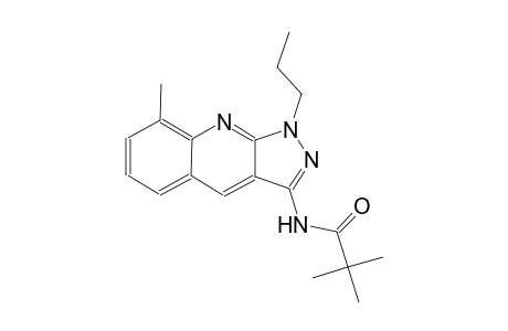 2,2-dimethyl-N-(8-methyl-1-propyl-1H-pyrazolo[3,4-b]quinolin-3-yl)propanamide