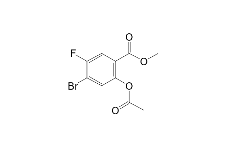 4-Bromo-5-fluoro-2-hydroxy-benzoic acid methyl ester, acetate