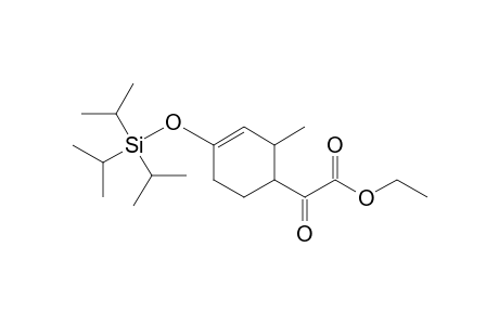 3-Methyl-4-(2-ethoxy-1,2-dioxoethyl)-1-(triisopropylsilyloxy)cyclohexene