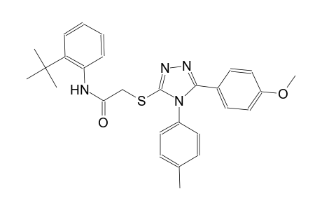 N-(2-tert-butylphenyl)-2-{[5-(4-methoxyphenyl)-4-(4-methylphenyl)-4H-1,2,4-triazol-3-yl]sulfanyl}acetamide