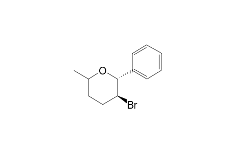 2,3-trans-3-Bromo-6-methyl-2-phenyltetrahydropyran