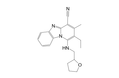 2-ethyl-3-methyl-1-[(tetrahydro-2-furanylmethyl)amino]pyrido[1,2-a]benzimidazole-4-carbonitrile